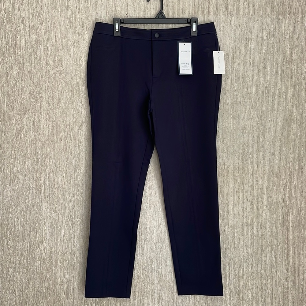 NWT!!! Navy slim leg pants